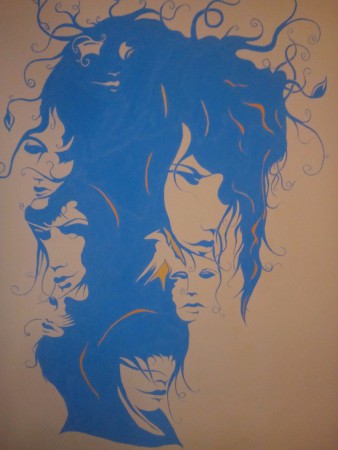 Doamnele  -Pictura pe perete Hol